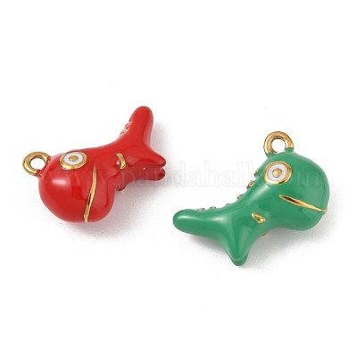 Подвески из нержавеющей стали 304 с эмалью STAS-P396-20G-M-1