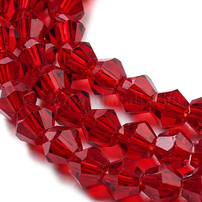 Прозрачные стеклянные бусины GLAA-F029-4mm-27-1