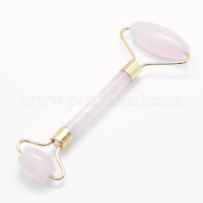 Массажер для лица из розового кварца и латуни MRMJ-G009-12G-1