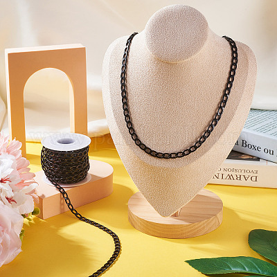 Цепи панцирные граненые из оксидированного алюминия длиной 5 м&nbsp;CHA-TA0001-23-1