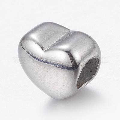 Европейские бусины из нержавеющей стали 304 STAS-P173-120P-1