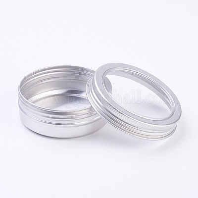 Круглые алюминиевые жестяные банки CON-WH0010-01-60ml-1