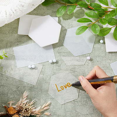 120 шт. 2 стильные прозрачные акриловые пустые карточки для рассадки AJEW-DC0001-28-1