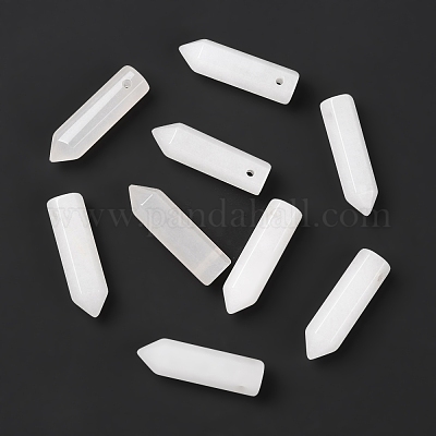 Натуральные белые нефритовые подвески G-D460-01V-1