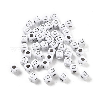 Непрозрачные акриловые бусины OACR-D282-06D-1