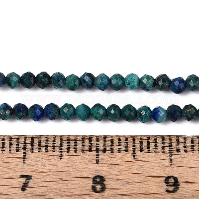 Натуральные бусы из хризоколлы и лазурита G-T143-15-1