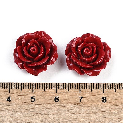 Резные бусины из синтетического коралла&nbsp;CORA-M001-04C-1