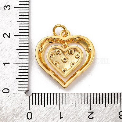 Латунные микро проложить кубического циркония подвески KK-U033-12G-01-1