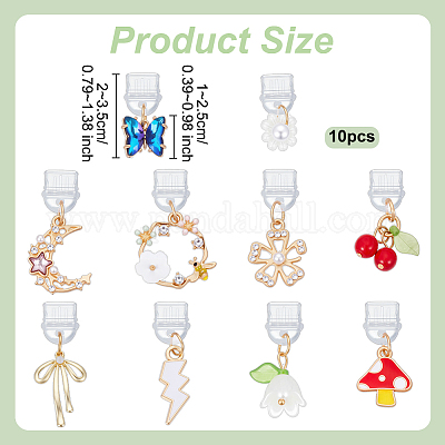 10шт пластиковые мобильные пылезащитные заглушки HJEW-OC00210-1