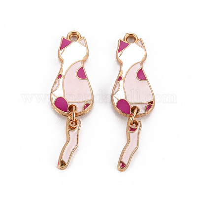 Подвески из экологически чистого сплава с эмалью ENAM-T011-84A-NR-1