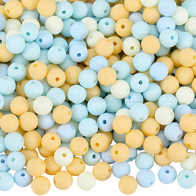 500шт прорезиненные силиконовые акриловые бусины с имитацией силикона&nbsp;OACR-SP0001-33F-1