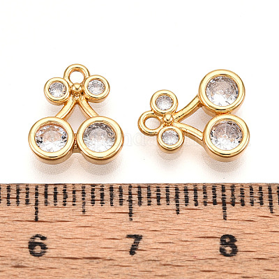 Латунные микро проложить кубического циркония подвески KK-N261-110A-G-1