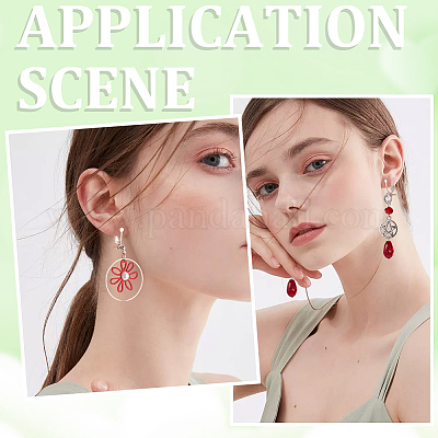 24 шт. латунный винт на зажимах для сережек KK-SP0001-20P-1