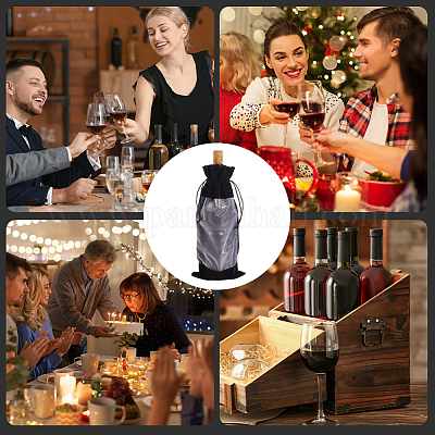 Бархатные мешочки для упаковки бутылок вина ABAG-WH20013-11G-1