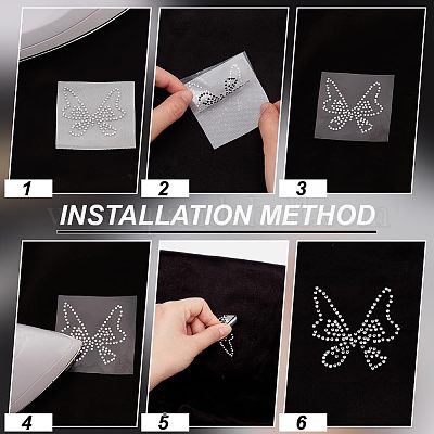 Блеск исправления горный хрусталь (термоклей на спине) DIY-FG0001-47-1