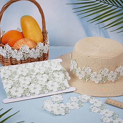 7.5 ярд ленты из полиэстера с кружевной отделкой OCOR-FG0003-06B-1