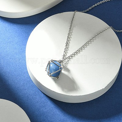 Мешочек для макраме из нержавеющей стали 304 NJEW-JN04468-01-1