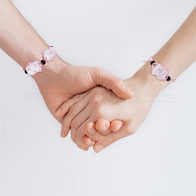 Регулируемый плетеный нейлоновый шнур макраме мешочек изготовление браслета AJEW-SW00013-01-1