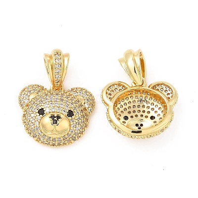 Латунные микро проложить кубического циркония подвески KK-H441-01C-G-1