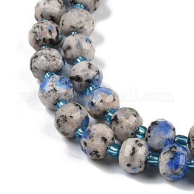 Нити бусин из натуральной кунжутной яшмы G-H057-A21-02-1