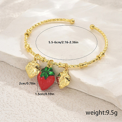 Латунь манжеты браслеты IM6827-2-1