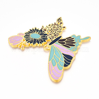 Подвески из эмалированного сплава с гальванопокрытием ENAM-N056-398C-G-1