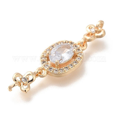 Стойки обшивки латунь микро проложить Циркон подвеску KK-S399-07G-D-1