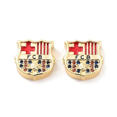 Стойки обшивки латунь микро проложить кубического циркония бусы KK-C063-25G-1