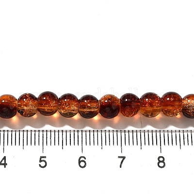 Стеклянные бусины кракле CCG-C002-6mm-01-1