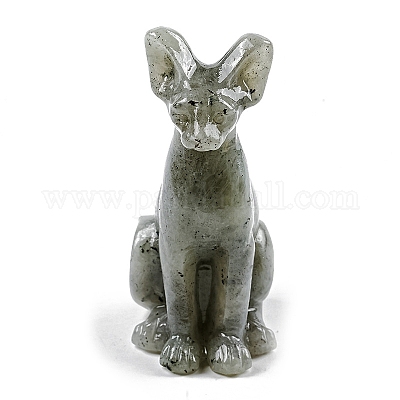 Натуральный лабрадорит в форме египетской кошки PW-WGE6AC8-08-1