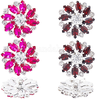 8 шт. 2-х цветные латунные пуговицы с тремя отверстиями на ножке BUTT-GF0003-57C-1