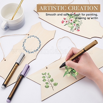 Деревянные украшения WOOD-WH0107-32-1