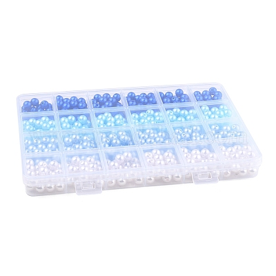 100 шт. 4-цветные бусины из АБС-пластика OACR-FS0002-09B-1