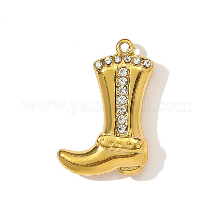 Подвески из нержавеющей стали 304 со стразами STAS-OY003-94G-1