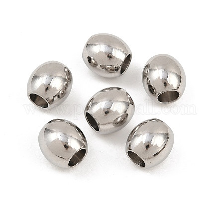 Европейские бусины из нержавеющей стали 304 STAS-E034-4-1