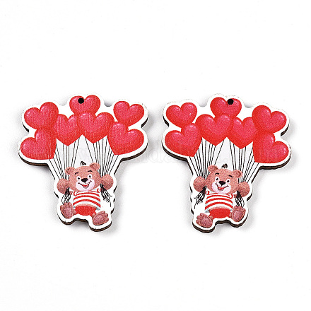 Печатные подвески дерева WOOD-T032-04B-1