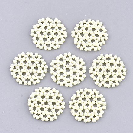 Perles tissées acryliques peintes par pulvérisation FIND-T044-29E-1