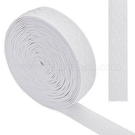 Gorgecraft 10 Yards Non-slip Transparent Silicone Polyester Elastic Band SRIB-GF0001-26A-01-1
