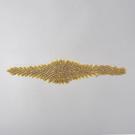 Saatperlen-Perlenstoff Hotfit Strass DIY-WH0666-002A-1