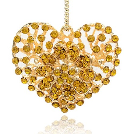 San Valentino idee scintillanti ciondoli cuore d'oro TIBE-M001-133A-1