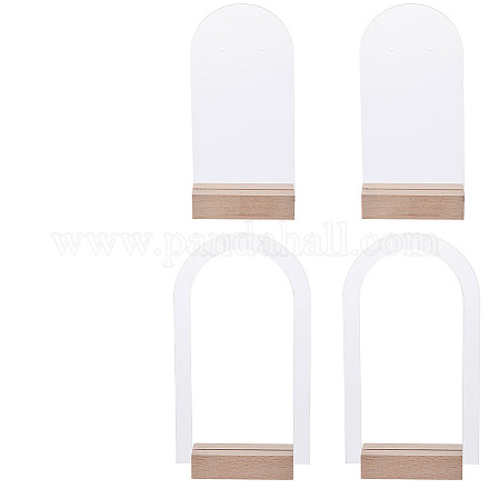 1 комплект прозрачных акриловых подставок для одной пары сережек EDIS-SC0001-04-1