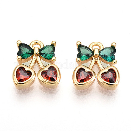 Латунные микро проложить кубического циркония подвески KK-N261-94A-G-1