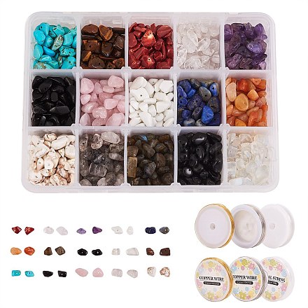 300g de perlas de piedras preciosas DIY-SZ0004-24-1