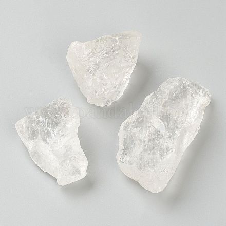 Cuentas de cristal de cuarzo naturales crudos ásperos G-H254-33-1