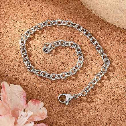 Браслеты-цепочки из хирургической нержавеющей стали 316 BJEW-M188-06-1