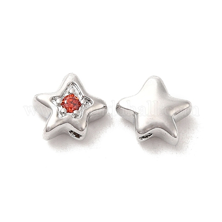 Perles de cubes zircone en laiton  KK-Q773-01P-03-1