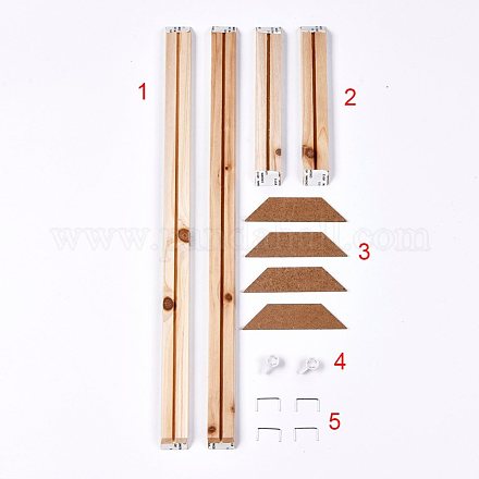 Cornice in legno di pino DIY-WH0158-34C-1