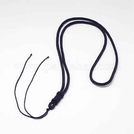 Nylon Cord Necklace Making MAK-L008-01-1
