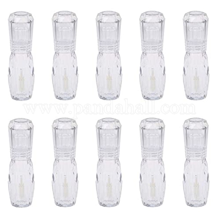 透明なプラスチック製の化粧品クリームジャー  ポットダイヤモンドクリームボックス  ふた付き  空の瓶  詰め替えボトルと透明プラスチック漏斗ホッパー  透明 DIY-BC0011-07-1