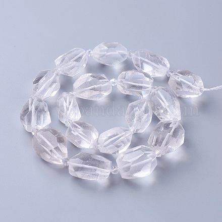 Natürlichem Quarz-Kristall-Perlen Stränge G-P434-39-1